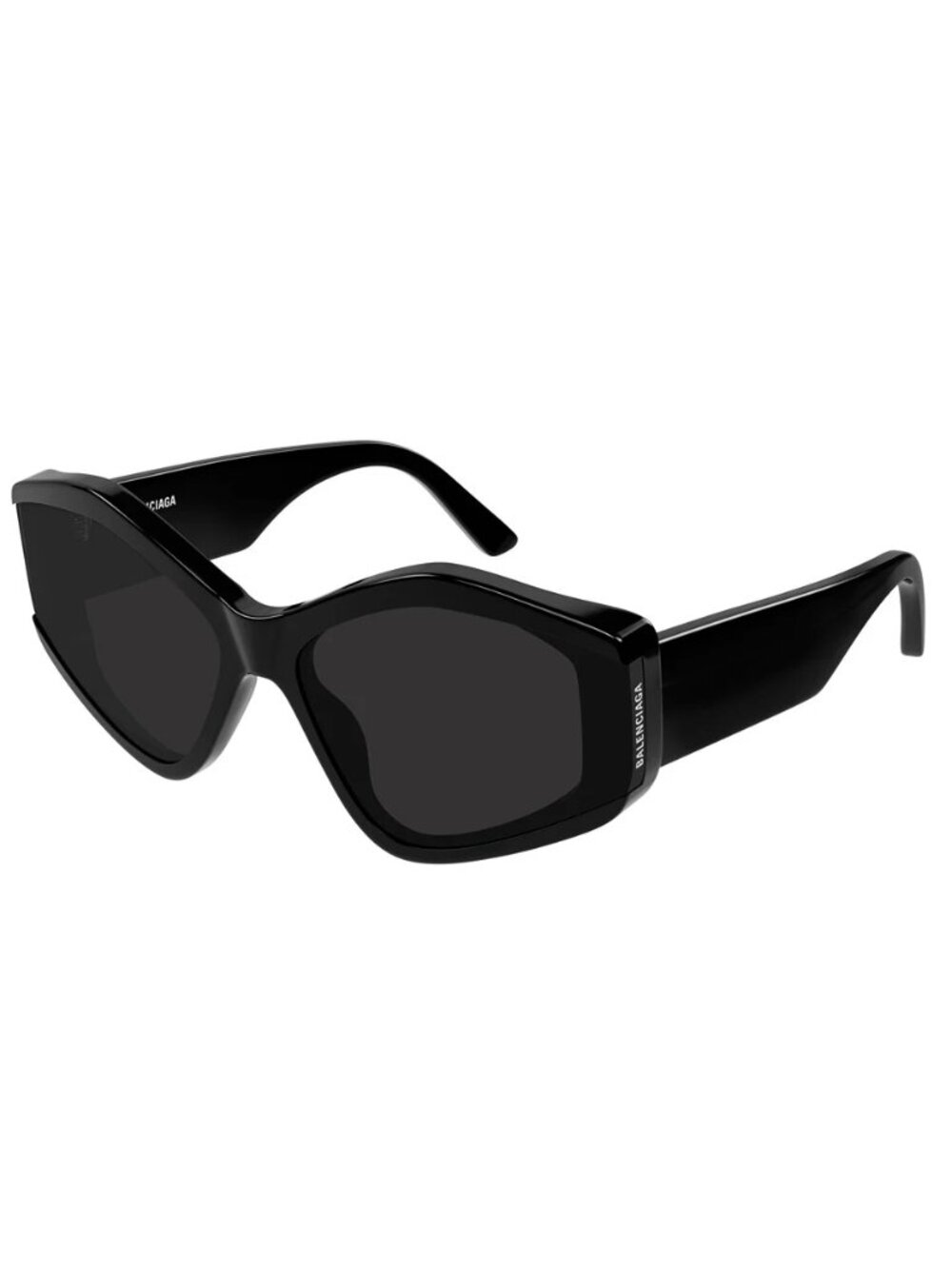 NEW BALENCIAGA SUNGLASSES BB0302S 001 WOMEN BLACK/GRAY EYEWEAR
